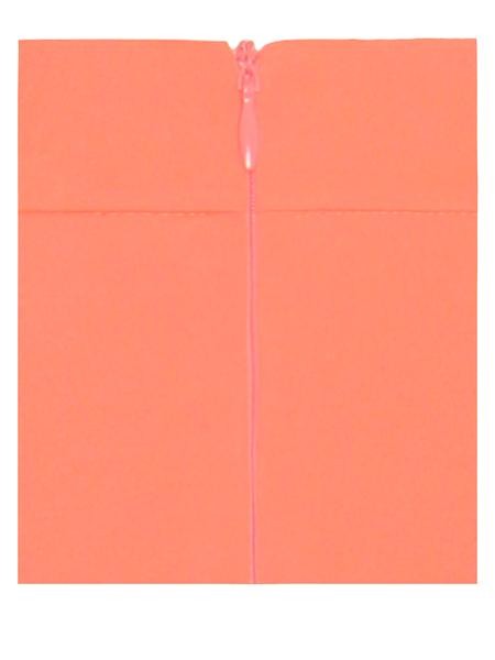 Abito Jolene Orange Asymmetric Neck Cutout Detail Stretch Crepe Dress