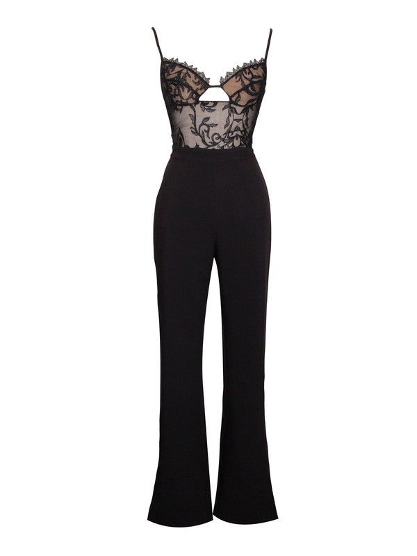 Kylo Black Lace Jumpsuit