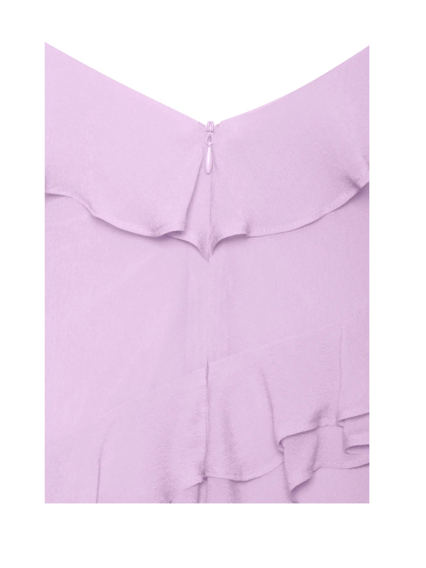 Theodora Lilac Rayon Ruffle Maxi Dress