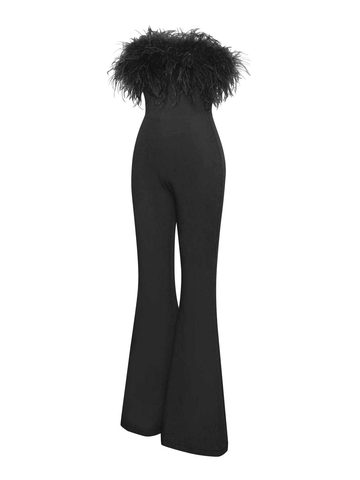 Kylan Black  Feather Jumpsuit